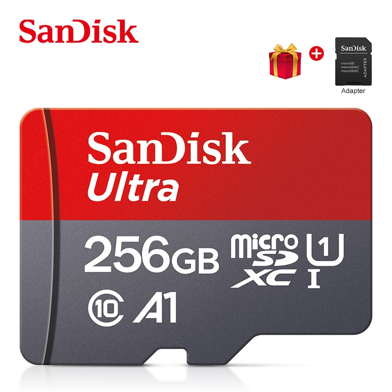 SanDisk Ultra A1 Mini SD ޸ ī 256GB Micro TF ÷ ī 256GB Cartao de memoria 256GB TF ī  